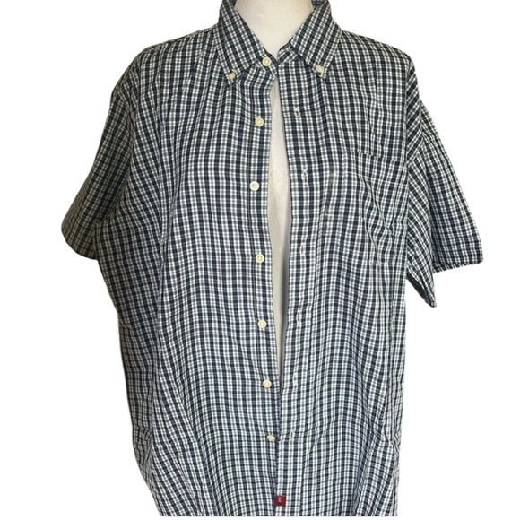 Abercrombie and Fitch Muscle men’s cotton shirt. NWT. large. Blue checkered. - Picture 1 of 9